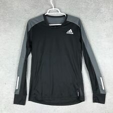 Camiseta negra Adidas Running Aeroready para hombre manga larga cuello redondo talla S segunda mano  Embacar hacia Argentina