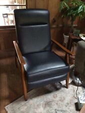 chair leather navy for sale  Santa Cruz