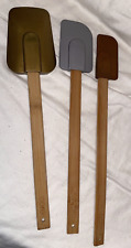 Conjunto de 3 núcleos de meia espalhadora de silicone para cozinha - Espátula grande com cabo de madeira de bambu, usado comprar usado  Enviando para Brazil