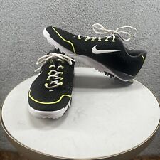 Zapatos de golf Nike para hombre Air 379200-018 negros amarillos sin puntas talla 10 segunda mano  Embacar hacia Argentina