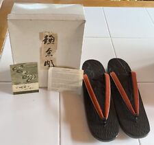 Sandálias Geta Kamakura Bori feitas no Japão raras antigas com papéis originais e caixa comprar usado  Enviando para Brazil