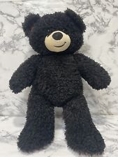 Build A Bear Football Player Teddy Bear, W/Football Feet & Ears 17" Black Plush, used for sale  Shipping to South Africa