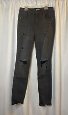 Usado, Jeans skinny feminino White Bench preto desgastado tamanho médio comprar usado  Enviando para Brazil
