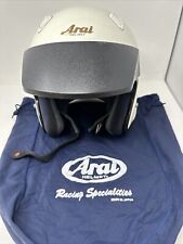 Capacete branco motocicleta ARAI Classic/C M2000 rosto aberto sólido DOT SNELL tamanho G, usado comprar usado  Enviando para Brazil