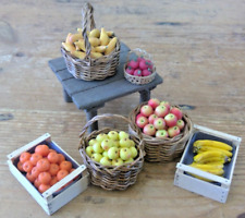 Dolls House Greengrocers Pears Apples Oranges Bananas & Tomatoes  1/12 scale, used for sale  Shipping to South Africa