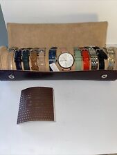 Fossil 12 Days Of Jacqueline Collection relógio feminino e pulseiras estojo de couro comprar usado  Enviando para Brazil