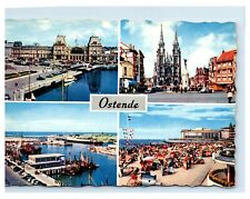 Postcard ostende multi d'occasion  Expédié en Belgium