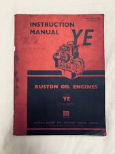 Ruston oil engines for sale  HERNE BAY