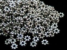 1000 peças contas espaçadoras de margarida prata envelhecida 4mm/5mm contas descobertas de joias comprar usado  Enviando para Brazil