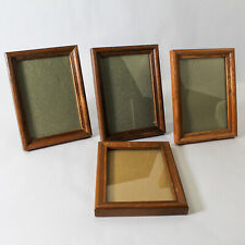 Lote de 4 molduras para fotos de madeira marrom sem marca 5 x 7 suspensas livres comprar usado  Enviando para Brazil
