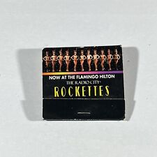 Vintage Matchbook Unstruck “Radio City Rockettes” Flamingo Hilton, Las Vegas, NV comprar usado  Enviando para Brazil