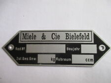 Schild typenschild plate gebraucht kaufen  Deutschland