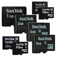 Usado, Cartão de memória SanDisk 64 128 256 512MB 1 2 4 8 GB micro SD SDHC classe 4 TF SDSDQ comprar usado  Enviando para Brazil