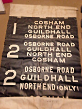 Used, VINTAGE LINEN/CANVAS TYPE BUS  BLIND PRINTED IN 1949 for sale  Shipping to South Africa