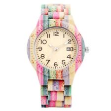 Usado, Relógio masculino colorido de madeira completo relógio de madeira maciça relogio masculino presente masculino comprar usado  Enviando para Brazil