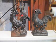 Vintage pair rooster for sale  East Weymouth