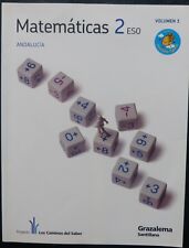 Libro Usado Matematicas 2º- ESO-ANDALUCIA.-VOL 1- SANTILLANA-GRAZALEMA /1 segunda mano  Entrerríos