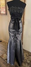 Blondie Nites By Stacy Sklar Women’s Gray Tube Mermaid Dress Sz 5 for sale  Shipping to South Africa