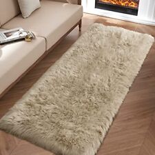 Beige fluffy rug for sale  USA