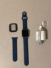 GPS Only Apple Watch SE 1st Gen 40MM Silver Aluminum Navy Blue Band A2351 for sale  Shipping to South Africa