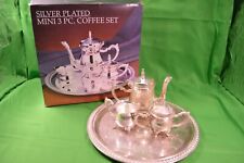 Used, Paul Revere Silver Plated Mini 3 Pc Coffee Tea Set,Creamer,Sugar,Preowned W/ Box for sale  Shipping to South Africa