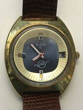 Rzadki vintage męski zegarek Elgin Swissonic biegnie na sprzedaż  PL