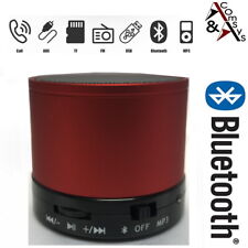 Brugt, Mini Bluetooth Speaker Music Microphone FM Radio Universal Portable Red til salg  Sendes til Denmark