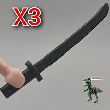 X3 Playmobil Japoński szary miecz Katana Orientalna szabla Wojownik Samuraj Ninja na sprzedaż  Wysyłka do Poland