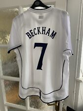 camisa da Copa do Mundo Inglaterra 2002 Beckham 7 - tamanho 2xl comprar usado  Enviando para Brazil