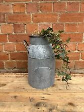 Rustic galvanised milk for sale  STUDLEY