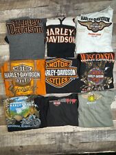 Lote 9 Camisetas Harley Davidson Tops Adulto Reventa Motociclista Motocicleta Gráfico Logo segunda mano  Embacar hacia Argentina