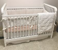 RH Baby and Child Petal Pink Vintage Washed Cotton Crib/Toddler Bedding for sale  Shipping to South Africa