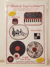 Expressões musicais placemats padrão de costura Judy Hansen teclas de piano notas musicais  comprar usado  Enviando para Brazil