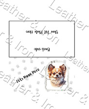 Capa de talão de cheques de vinil foto personalizada/personalizada Chihuahua, usado comprar usado  Enviando para Brazil
