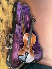 Bonito violín antiguo antiguo 4/4 1 pieza posterior siglo 1800, usado segunda mano  Embacar hacia Argentina