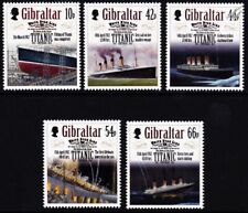 Gibraltar 1912-2012 naufrágio centenário de navio RMS TITANIC conjunto de 5 selos sem marca de charneira comprar usado  Enviando para Brazil