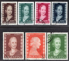 SELLO ARGENTINA 1951/2 Sc. # 611/7 USADO EVITA EVA PERON segunda mano  Embacar hacia Argentina