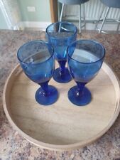 Blue glasses drinking for sale  Shipping to Ireland