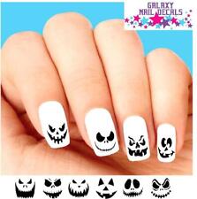 Conjunto de 20 decalques para unhas Waterslide Halloween abóbora Jack O rostos de lanterna sortidos comprar usado  Enviando para Brazil