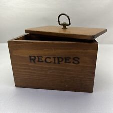 Vtg recipes box for sale  Tampa