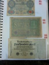 German banknotes for sale  OSWESTRY