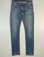Jeans slim fit NUDIE Lean Dean usado escuro lavagem azul marinho W30 L32 comprar usado  Enviando para Brazil
