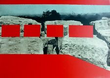 Menashe Kadishman 1932-2015 "Red Rocks" 1974 Hand signed Silkscreen Israel for sale  Shipping to South Africa