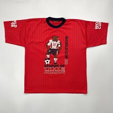 Camisa de futebol vintage Inglaterra Copa do Mundo 98 Beware Of The Bulldog, usado comprar usado  Enviando para Brazil