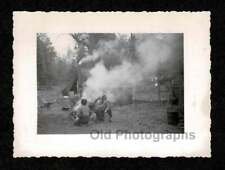 TENDA DE MADEIRA ACAMPAMENTO/CASAL VIVO FOGUEIRA FOTO ANTIGA/ANTIGA INSTANTÂNEA - H960 comprar usado  Enviando para Brazil