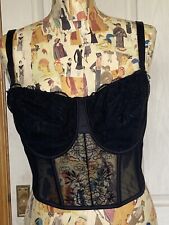 Asos black corset for sale  MATLOCK