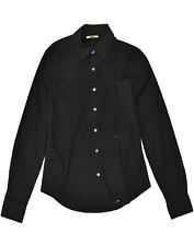GAS Mens Tuxedo Shirt Small Black Cotton AD09 for sale  Shipping to South Africa