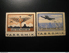 Poznań 1921 Aero-Targ Michel 1/2 Air Plane + Tabromik Label Air Plane Plakat na sprzedaż  Wysyłka do Poland