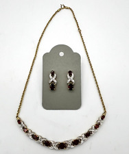 garnet rope necklace natural for sale  Lake Stevens