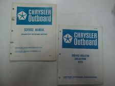 Used, 1972 Chrysler Outboards 4.9 5 HP Outboard Motors Service Repair Manual Set *** for sale  Shipping to South Africa